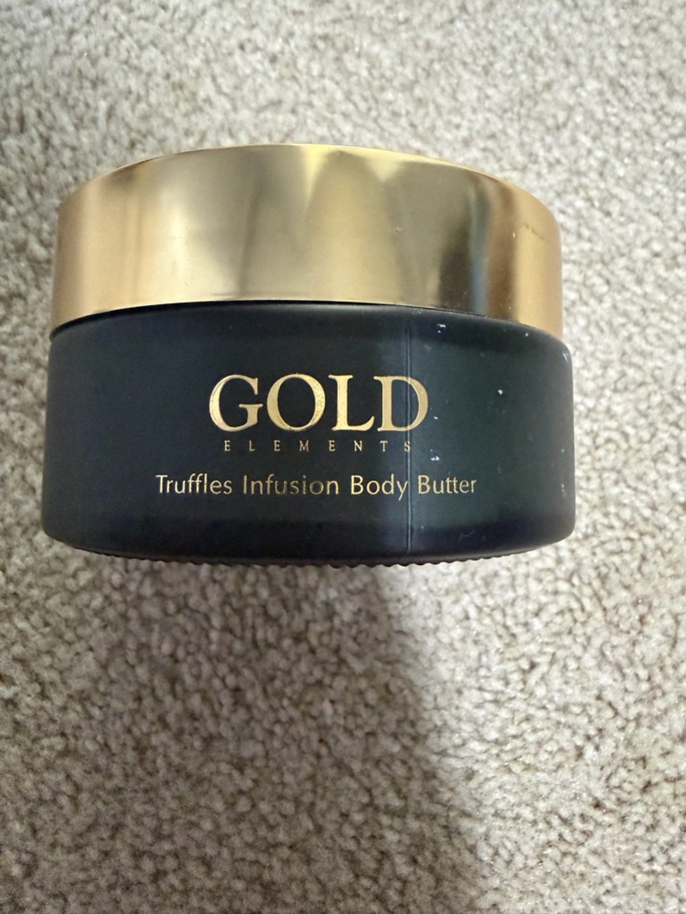 GOLD Elements Truffles Infusion Body Butter - Black and Gold Jar